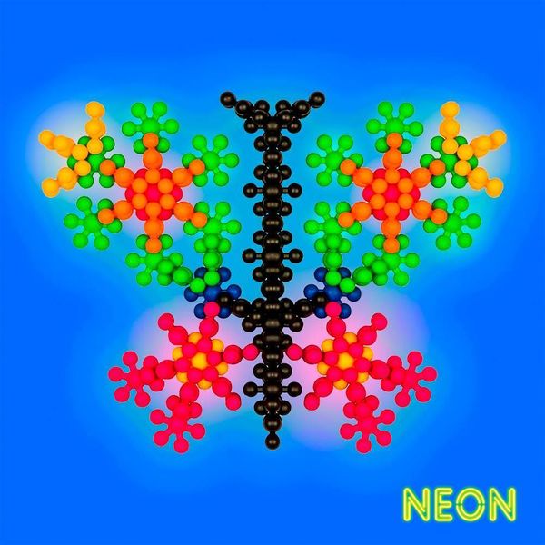 Конструктор Шестилисник (Сніжинка, Молекула) 120 шт 10 кольорів NEON світиться фото 7