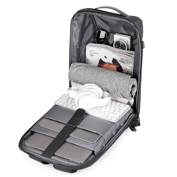 Городской вместительный рюкзак Mark Ryden Chicago с карманом для ноутбука и планшета черный 26 литров MR9116 фото 4
