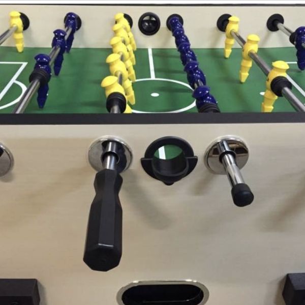 Ігровий стіл "Настільний футбол Milan" на штангах із рахунками дерев'яний із ніжками 140х75 см фото 7