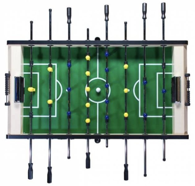 Ігровий стіл "Настільний футбол Milan" на штангах із рахунками дерев'яний із ніжками 140х75 см фото 3