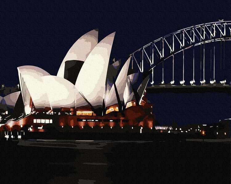 Картина за номерами BrushMe "Сіднейський оперний театр" 40х50см BS7491 фото 1