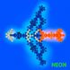Конструктор Шестилисник (Сніжинка, Молекула) 120 шт 10 кольорів NEON світиться фото 6