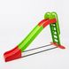 Дитяча пластикова гірка для катання вулична Doloni 2,4м зелена з червоним 014550/01 фото 2