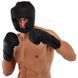 Шолом для боксу тренувальний для спарингів MaxxMMA GBH03 L чорний фото 9