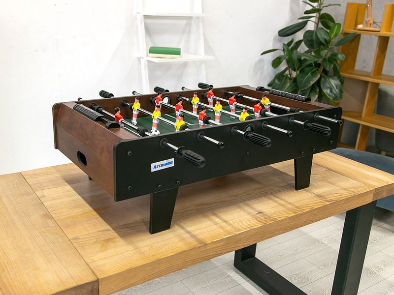 Ігровий стіл "Настільний футбол Orlando Max" на штангах з рахунками дерев'яний з міні-ніжками 94х50 см фото 4