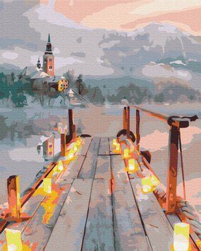Картина за номерами BrushMe "Романтика зимового вечора" 40х50см BS33950 фото 1