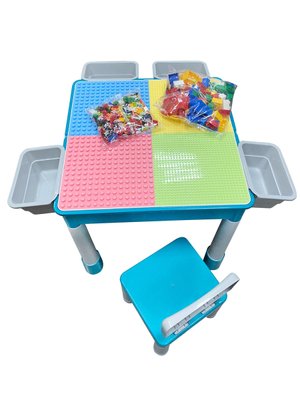 Дитячий ігровий квадратний стіл для конструкторів Microlab Toys GT-16 фото 1