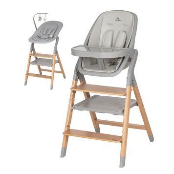 Стульчик для кормления 4-в-1 CARRELLO Ergo с шезлонгом и обучающей башней Nordic Grey CRL-16701 фото 1