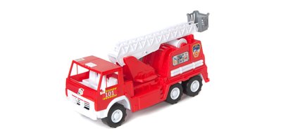 Игрушечная пожарная машина Орион с выдвижной лестницей 49 см красная 034 фото 1