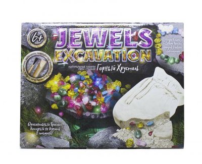 Набір для проведення розкопок Danko Toys Jewels Excavation Натуральне каміння (рус) JEX-01-01 фото 1