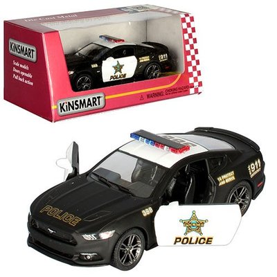 Машинка KINSMART Ford Mustang GT Police 1:38 поліція KT5386WP фото 1
