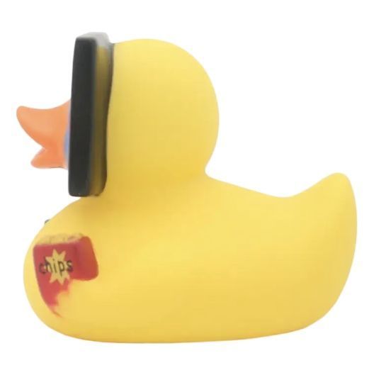 Стильна тематична гумова качечка FunnyDucks "TV" L1907 фото 4