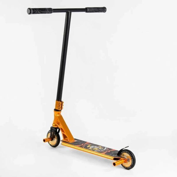 Трюковий самокат Best Scooter Snake`n`Skull HIC-система, пеги, анод, колеса 110 мм оранжевий 23015 фото 4