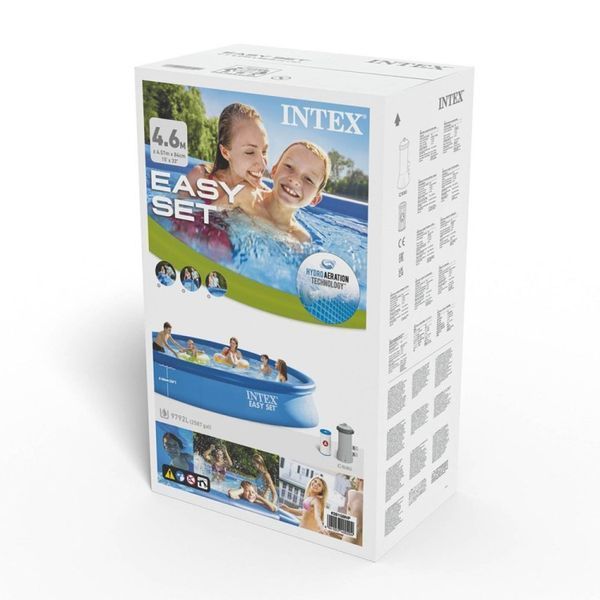 Наливний басейн Intex Easy Set 457х84см об'єм 9792л з фільтр-насосом 28158 фото 5