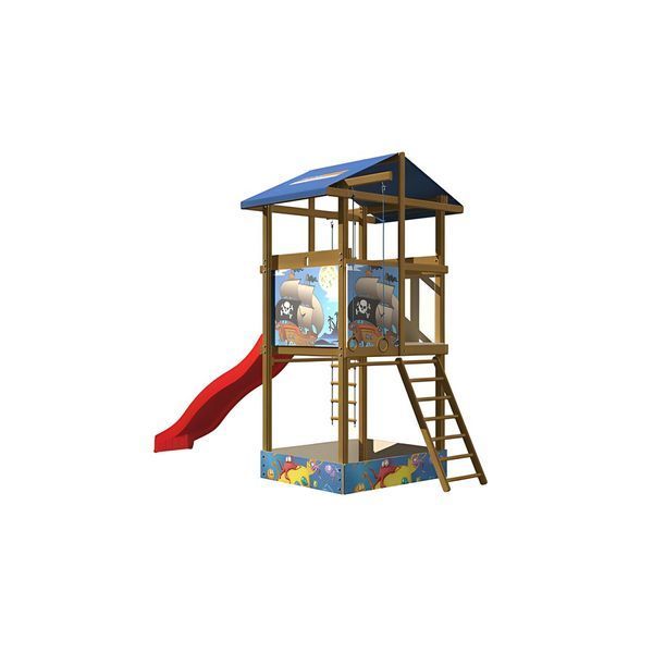 Детский уличный игровой комплекс SportBaby-7 145х400х315см фото 2