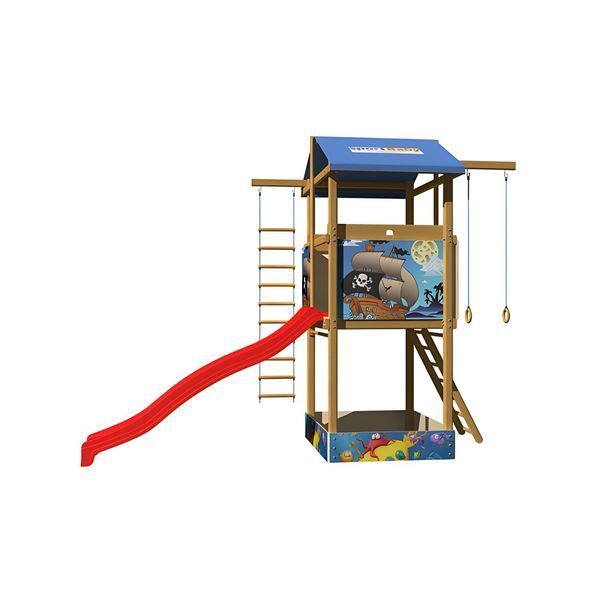 Детский уличный игровой комплекс SportBaby-7 145х400х315см фото 4