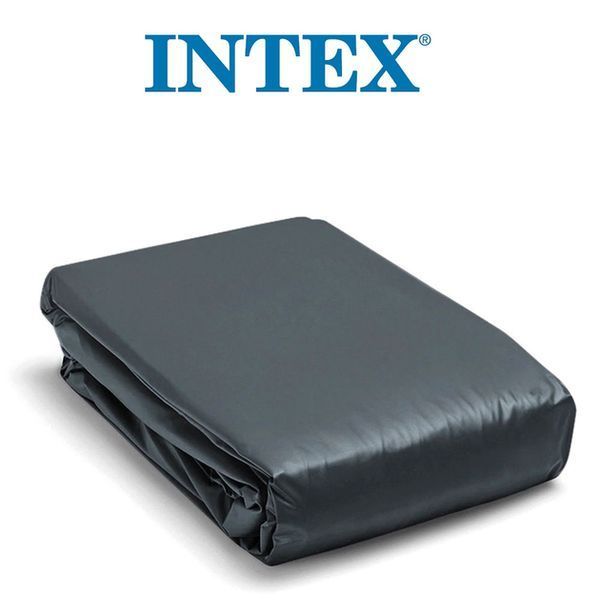 Захисний тент для круглого каркасного басейну Intex діаметр 366 см синій 28031 фото 4