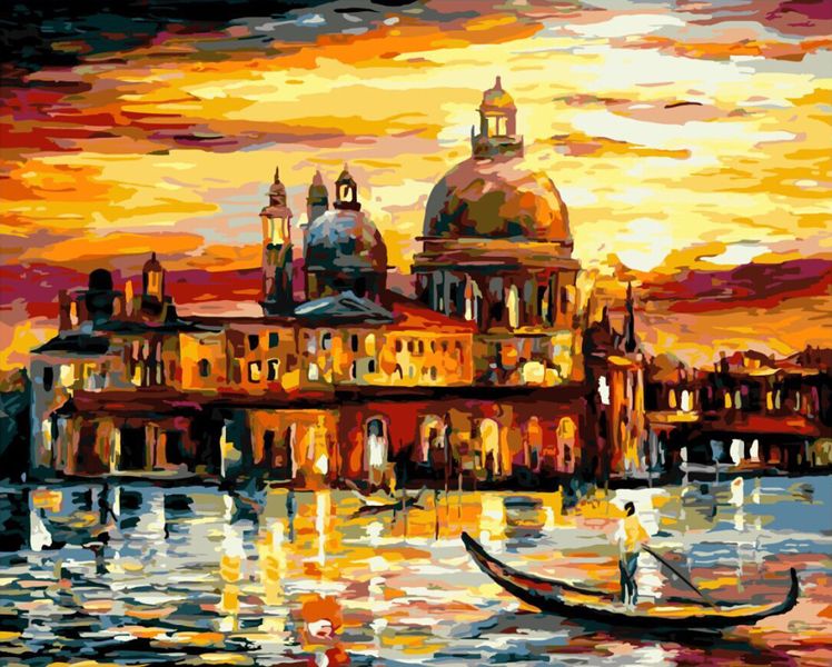 Картина за номерами BrushMe "Золоте небо Венеції" 40х50см BS6753 фото 1