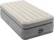 Велюровый надувной матрас для отдыха и сна Intex одинарный с электронасосом 99х191х51см 64162 фото 1