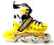 Розсувні ролики для підлітка 38-41 Scale Sports Yellow з підсвічуванням переднього колеса фото 1