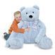 Великий плюшевий ведмедик, блакитний 76 см Melissa & Doug (MD3983) фото 2