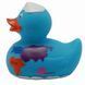 Стильная тематическая резиновая уточка FunnyDucks "Глобус" L1617 фото 3