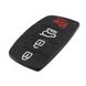 Гумові кнопки-накладки на ключ Hyundai Accent (Хюндай Акцент) скошені 4 кнопки фото 3