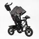 Детский трехколесный велосипед Best Trike интерактивная панель надувные колеса серый 3390 / 40-055 фото 1