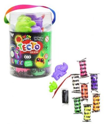 Набор шарикового пластилина Danko Toys Bubble Clay FLUORIC 8 цветов рус TMD-FL-8-01 фото 1