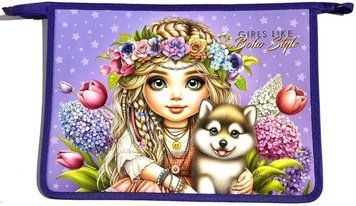 Папка для зошитів Bourgeois Boho Style формат А4 блискавка P0246 фото 1