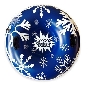 Тюбинг - ватрушка диаметр 110 см "Snow Tube" с ремкомплектом синяя фото 1