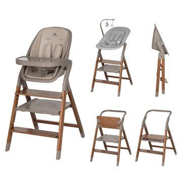 Стульчик для кормления 4-в-1 CARRELLO Ergo с шезлонгом и обучающей башней Shadow Beige CRL-16701 фото 1