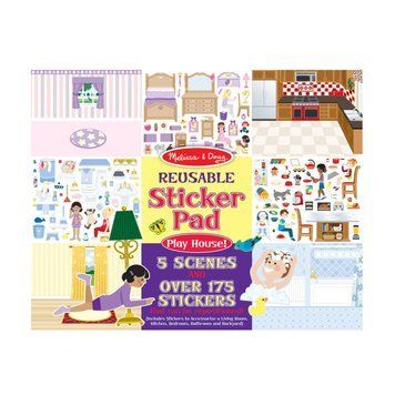 Багаторазові наліпки зі сценами Melissa & Doug &laquo;Мій дім&raquo; 5 сцен та 175 наліпок MD14197 фото 1
