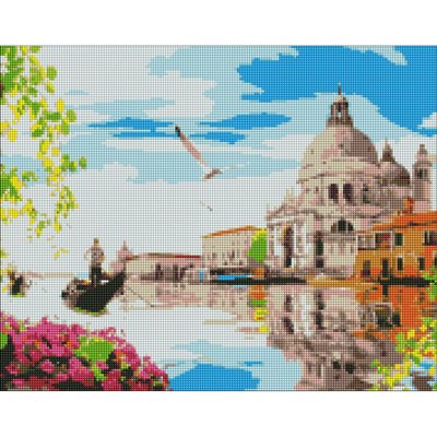 Алмазна мозаїка Ідейка "Яскрава Венеція" 40х50 см AMO7226 фото 1