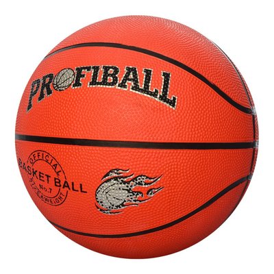 Баскетбольный мяч №7 Profiball резина коричневый VA-0001 фото 1