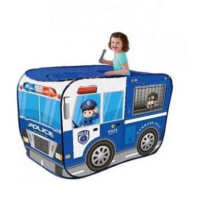 Дитячий ігровий намет "Поліцейська машина" в сумці 111x70x50 см A999-291/294 фото 1