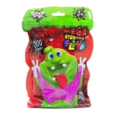 Слайм Danko Toys Mega Stretch Slime 500 г рус фиолетовый SLM-12-01 фото 1