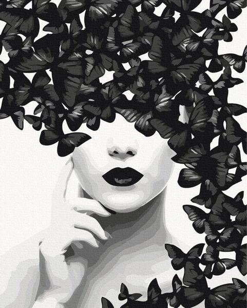 Картина за номерами BrushMe "Загадка метеликів" 40х50см BS52163 фото 1