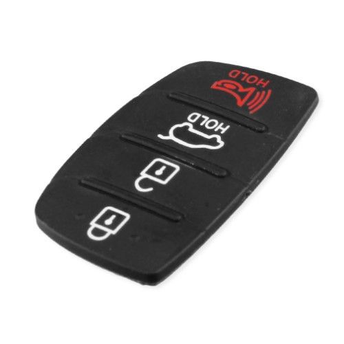Гумові кнопки-накладки на ключ Hyundai I40 (Хюндай і40) скошені 4 кнопки фото 3