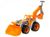 Игрушечный трактор с двумя ковшами ТехноК 50 см оранжевый 3671 фото 1