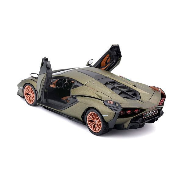 Колекційна модель автомобіля Bburago Lamborghini Sian FKP 37, масштаб 1:24, зелений металік 18-21099 фото 2