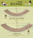 Деревянный рокерборд для детей и взрослых SwaeyBoard Rainbow XL фетр классический до 150 кг фото 5