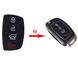 Гумові кнопки-накладки на ключ Hyundai I40 (Хюндай і40) скошені 4 кнопки фото 2
