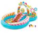Дитячий надувний ігровий центр Intex Карамель з гіркою та іграшками 295х191х130см об'єм 206л 57149 фото 1