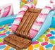 Дитячий надувний ігровий центр Intex Карамель з гіркою та іграшками 295х191х130см об'єм 206л 57149 фото 3