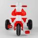 Дитячий триколісний велосипед Pilsan Конячка пластикові колеса біло-червоний 07-146 фото 2