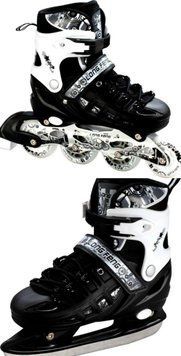 Розсувні ролики - ковзани 29-33 Scale Sports Black (2в1) фото 1