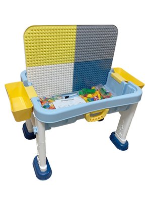 Дитячий ігровий прямокутний стіл для конструкторів Microlab Toys GT-15 фото 1
