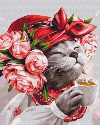 Картина по номерам BrushMe серии Патриот "Кошка хозяйка" 40х50см BS53241 фото 1