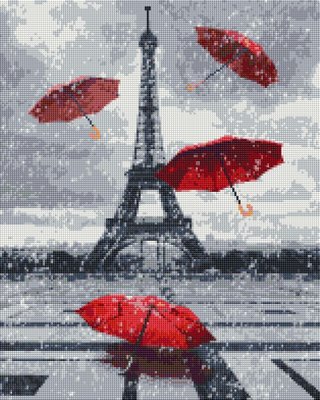 Алмазна мозаїка Brushme "Дощовий Париж" 40х50см DBS1022 фото 1